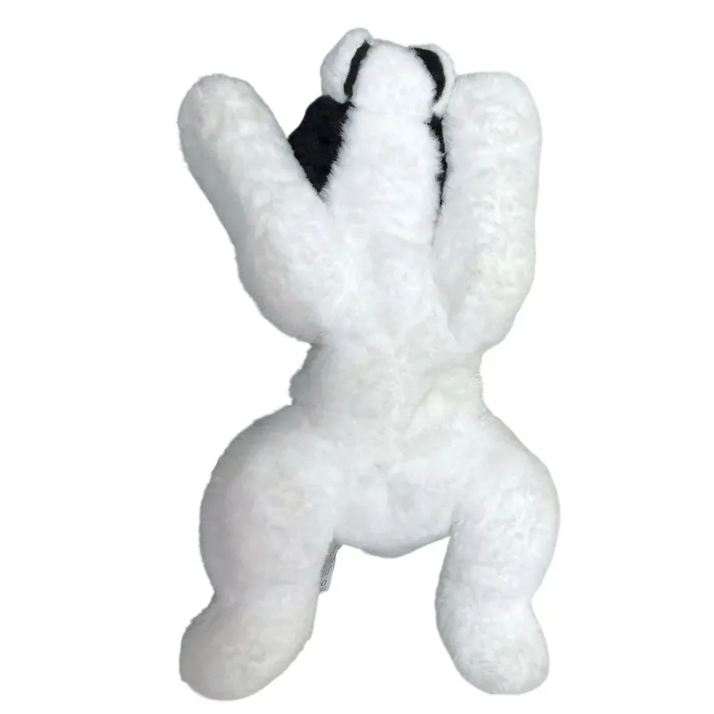 FAO Schwartz Boston Terrier Dog Puppy Laying Down Plush‎ Toy Stuffed Animal